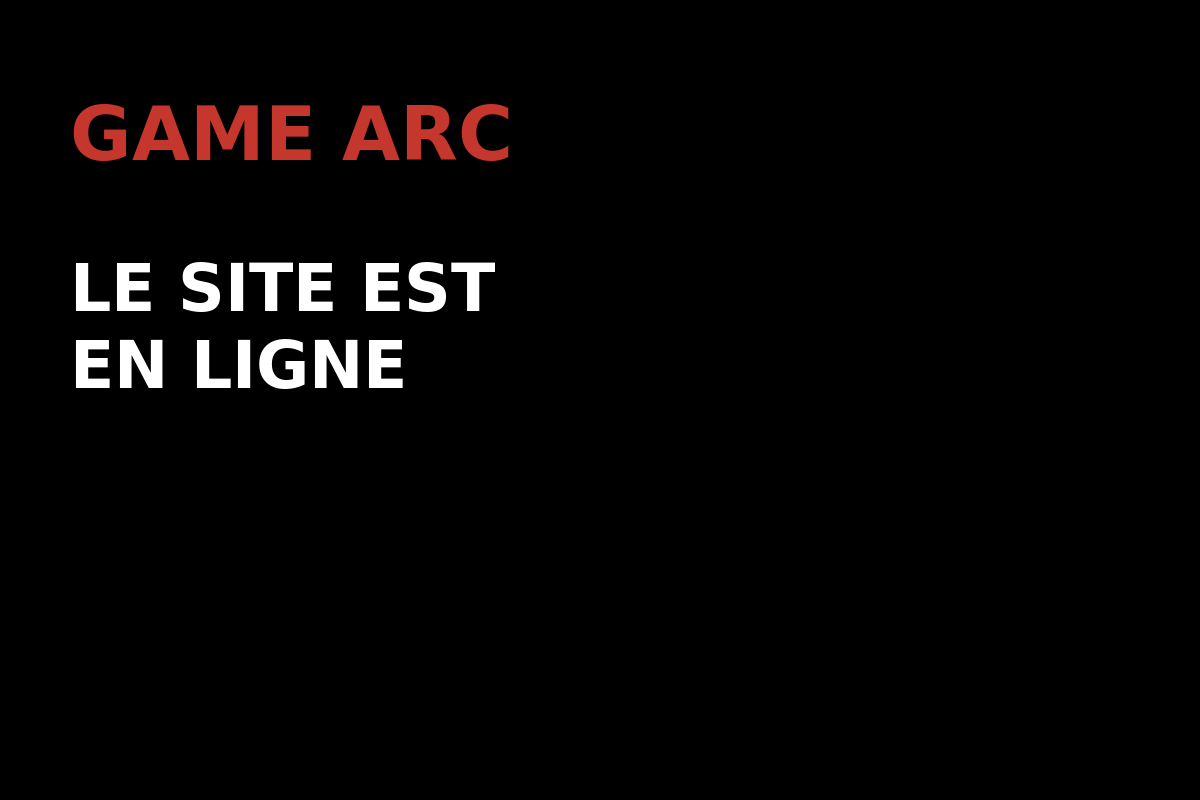 Le site de Game Arc est en ligne